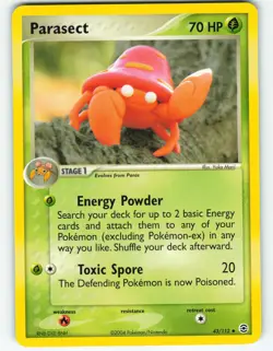 Parasect - 43/112 FireRed & LeafGreen - Pokemon TCG - 2004 - Image 1