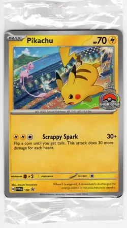 Pikachu Promo 2024 World Championships SVP EN 190 Pokemon Worlds Sealed Promo - Image 1
