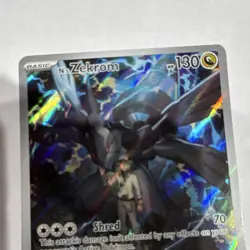 Pokemon TCG N's Zekrom Full Art Promo Holo MEP 031 130 HP Dragon English - Image 2
