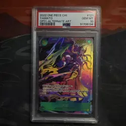 2022 One Piece OP01 #121 Yamato Alternate Art PSA 10 GEM MINT - Image 2