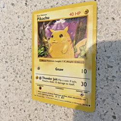 Pikachu 58/102 Base Set Shadowless Regular Yellow Cheeks, HP - Pokemon Card TCG - Image 2