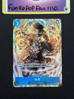 Sabo OP15-046 SR Alt Art Adventure on Kami's Island Foil Japanese One Piece Card - Image 1