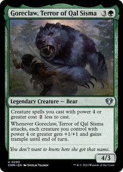 Goreclaw, Terror of Qal Sisma [Commander Masters] Foil Near Mint - Image 1