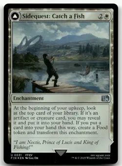 Sidequest: Catch a Fish #31 (Foil) (NM) Final Fantasy FIN Magic MTG - Image 1