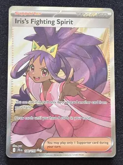 Pokemon Iris's Fighting Spirit - SV09: Journey Together (JTG) Holo 180/159 NM - Image 1