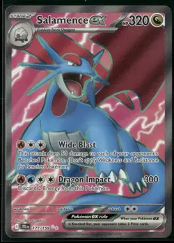 ✰ SALAMENCE EX 177/159 ULTRA RARE JOURNEY TOGETHER POKEMON ✰ NM/M - Image 2