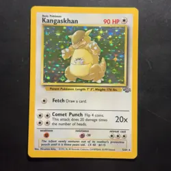 Vintage Pokemon Holo Kangaskhan 5/64 Jungle Wizards Of The Coast 1999 - Image 1
