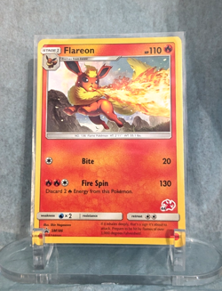 Flareon *BLACK STAR PROMO* #SM186 (Battle Academy) #44 Stamp Pokemon NM *2018* - Image 4