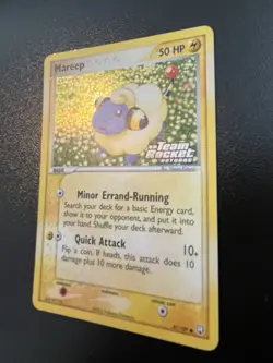 2004 Pokemon Mareep 67/109 Team Rocket Returns Reverse Holo NM-LP - Image 4