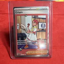 Pokemon TCG Crispin Trainer Special Illustration Rare SIR 171/131 prismatic evo - Image 1