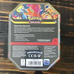 Pokemon Mega Charizard ex Factory Sealed Tin Box - Charizard X - 4 Booster Packs - Image 2