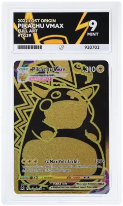 Pokemon TCG Pikachu VMAX Lost Origin Trainer Gallery TG29/TG30 Ace 9 Mint - Image 1
