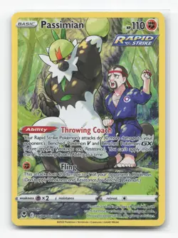 Pokemon TCG - Passimian TG08/TG30 NM Holo Silver Tempest Trainer Gallery - Image 1