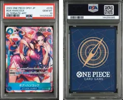 2022 ONE PIECE JAPANESE OP01-ROMANCE DAWN #078 BOA HANCOCK ALTERNATE ART PSA10 - Image 3