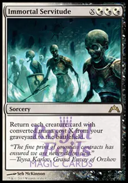 Immortal Servitude 1x FOIL GTC MTG Gatecrash Rare MINT white black - Image 1
