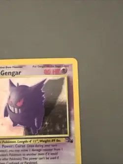 Pokemon TCG Fossil Gengar Holo Rare Card 5/62 - Image 3