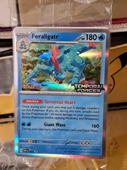 Temporal Forces Sealed Staff Prerelease Promo Pokemon 4 Cards NM - Image 1