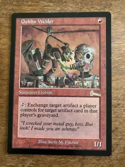GOBLIN WELDER MTG URZA'S LEGACY NEVER PLAYED - Image 1