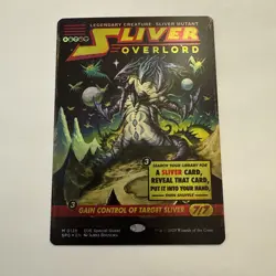 Sliver Overlord FOIL 128 Showcase EOE Special Guest SPG MTG Mythic Unplayed Mint - Image 4
