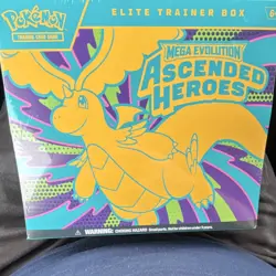 Pokemon Elite Trainer Box Mega Evolution Ascended Heroes Dragonite English TCG - Image 1