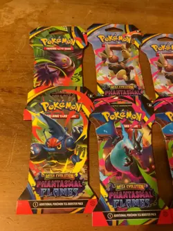 Pokemon TCG: ME Phantasmal Flames Sleeved Booster Packs X6 - Image 2