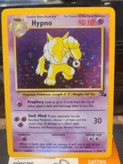 Pokemon TCG Hypno Fossil 8/62 Holo Unlimited Holo Rare - Image 1