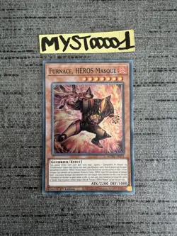 Carte Yu-gi-oh! Furnace Heros Masque MZMU-FR015 Super Rare Francais - Image 1