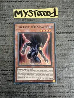 Carte Yu-gi-oh! Dusk Crow Heros Masque MZMU-FR014 Super Rare Francais - Image 1