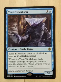 YUAN-TI MALISON-MTG-ADVENTURES IN THE FORGOTTEN REALMS-RARE 086/281 - Image 1