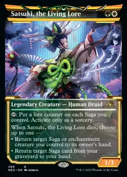 MTG FOIL Satsuki, the Living Lore (Showcase) Kamigawa: Neon Dynasty - Image 1