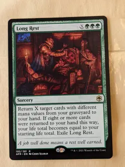 LONG REST-MTG-ADVENTURES IN THE FORGOTTEN REALMS-RARE 193/281 - Image 1