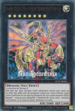 Yu-Gi-Oh! Dragon Celeste Hieratique du Seigneur D'Heliopolis : UR GFTP-FR004 - Image 1