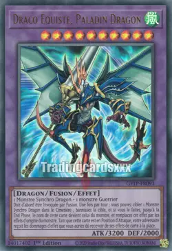 Yu-Gi-Oh! Draco Equiste, Paladin Dragon : UR GFTP-FR093 - Image 1