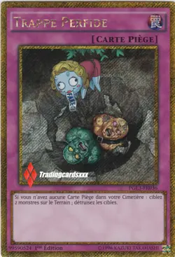 ♦Yu-Gi-Oh!♦ Trappe Perfide (Treacherous Trap Hole) : PGL3-FR036 -VF/SECRET R.- - Image 1