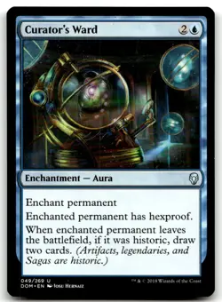MTG Curator's Ward U Dominaria 49 LP - Image 1