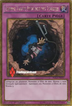 ♦Yu-Gi-Oh!♦ Enorme Trappe Profonde des Tenebres : PGL3-FR037 -VF/SECRET GOLD R.- - Image 1