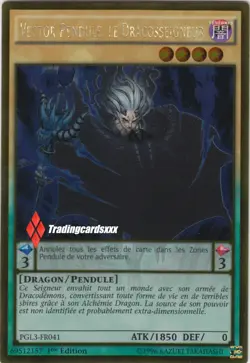 ♦Yu-Gi-Oh!♦ Vector Pendule, le Dracosseigneur : PGL3-FR041 -VF/GOLD RARE- - Image 1