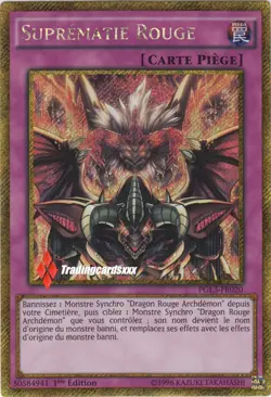 ♦Yu-Gi-Oh!♦ Suprematie Rouge (Dragon Archdemon) : PGL3-FR020 -VF/GOLD SECRET R.- - Image 1