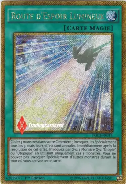 ♦Yu-Gi-Oh!♦ Route d'Espoir Lumineux (Utopie) : PGL3-FR014 -VF/GOLD SECRET RARE- - Image 1