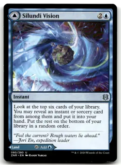 MTG Silundi Vision U Zendikar Rising 80 LP - Image 1