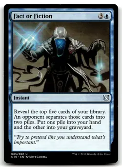 MTG Fact or Fiction U Commander 2019 85 LP - Image 1