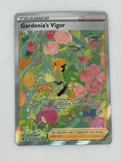 Gardenia's Vigor GG61/GG70 Crown Zenith Galarian Gallery Pokemon Card NM - Image 1