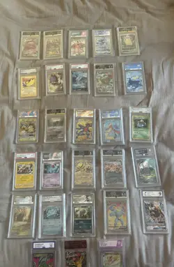 Pokemon Slabs bundle, Gengar, Charizard, glaceon, rayquaza and more!! - Image 1