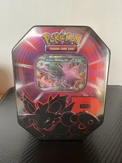 Pokemon TCG Destined Rivals Team Rocket Nidoking EX Tin New Sealed - Image 1