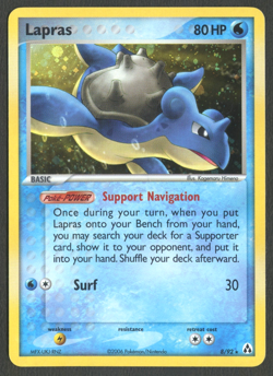 Pokemon TCG: Lapras 8/92 Legend Maker Holo Rare LP+ - Image 1
