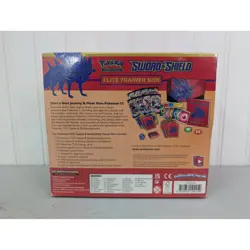 Pokemon Sword & Shield Base Elite Trainer Box Zacian Factory Sealed - Image 5