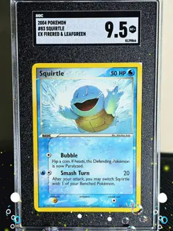2004 Pokemon EX FireRed & LeafGreen Squirtle #83 (SGC Graded 9.5) - Image 2