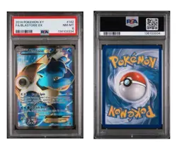 Pokemon BLASTOISE EX #142 FULL ART Holo XY Base Set 2014 - CLEAN - MINT - PSA 8 - Image 1