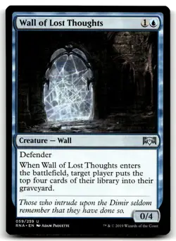 MTG Wall of Lost Thoughts U Ravnica Allegiance 59 LP - Image 1