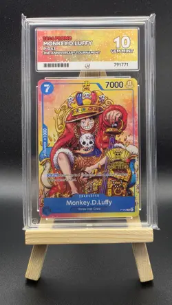 Monkey.D.Luffy (2nd Anniversary Stamped Promo) P-043 - One Piece TCG - ACE 10 - Image 1